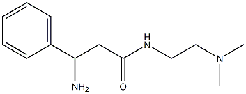 3-amino-N-[2-(dimethylamino)ethyl]-3-phenylpropanamide Structure