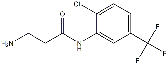 3-amino-N-[2-chloro-5-(trifluoromethyl)phenyl]propanamide 구조식 이미지