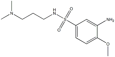 3-amino-N-[3-(dimethylamino)propyl]-4-methoxybenzene-1-sulfonamide Structure