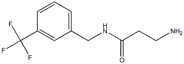 3-amino-N-{[3-(trifluoromethyl)phenyl]methyl}propanamide 구조식 이미지