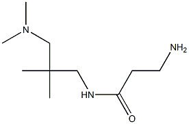 3-amino-N-{2-[(dimethylamino)methyl]-2-methylpropyl}propanamide 구조식 이미지