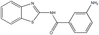 3-amino-N-1,3-benzothiazol-2-ylbenzamide 구조식 이미지