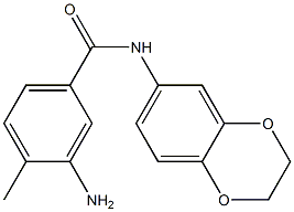 3-amino-N-2,3-dihydro-1,4-benzodioxin-6-yl-4-methylbenzamide 구조식 이미지