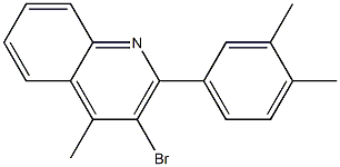 3-bromo-2-(3,4-dimethylphenyl)-4-methylquinoline 구조식 이미지