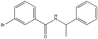 3-bromo-N-(1-phenylethyl)benzamide 구조식 이미지