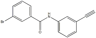 3-bromo-N-(3-ethynylphenyl)benzamide 구조식 이미지