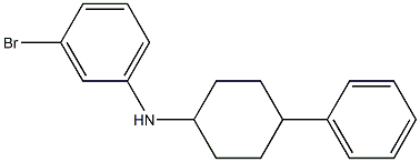 3-bromo-N-(4-phenylcyclohexyl)aniline 구조식 이미지