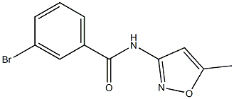 3-bromo-N-(5-methylisoxazol-3-yl)benzamide 구조식 이미지
