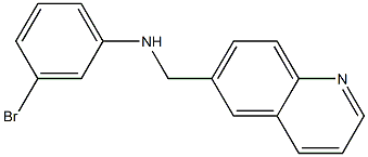 3-bromo-N-(quinolin-6-ylmethyl)aniline 구조식 이미지