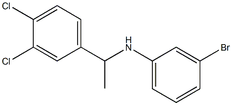 3-bromo-N-[1-(3,4-dichlorophenyl)ethyl]aniline Structure