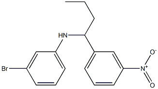 3-bromo-N-[1-(3-nitrophenyl)butyl]aniline 구조식 이미지