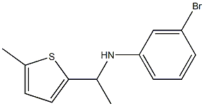 3-bromo-N-[1-(5-methylthiophen-2-yl)ethyl]aniline Structure