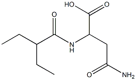 3-carbamoyl-2-(2-ethylbutanamido)propanoic acid Structure