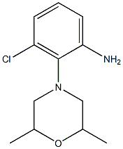 3-chloro-2-(2,6-dimethylmorpholin-4-yl)aniline Structure