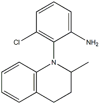 3-chloro-2-(2-methyl-1,2,3,4-tetrahydroquinolin-1-yl)aniline Structure
