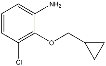 3-chloro-2-(cyclopropylmethoxy)aniline Structure