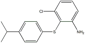 3-chloro-2-{[4-(propan-2-yl)phenyl]sulfanyl}aniline Structure