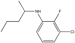 3-chloro-2-fluoro-N-(pentan-2-yl)aniline Structure