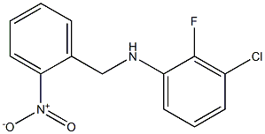 3-chloro-2-fluoro-N-[(2-nitrophenyl)methyl]aniline Structure