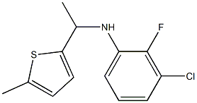 3-chloro-2-fluoro-N-[1-(5-methylthiophen-2-yl)ethyl]aniline Structure