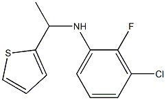 3-chloro-2-fluoro-N-[1-(thiophen-2-yl)ethyl]aniline 구조식 이미지