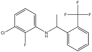 3-chloro-2-fluoro-N-{1-[2-(trifluoromethyl)phenyl]ethyl}aniline Structure