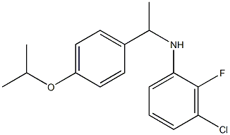 3-chloro-2-fluoro-N-{1-[4-(propan-2-yloxy)phenyl]ethyl}aniline Structure
