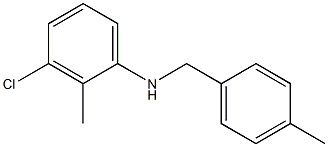 3-chloro-2-methyl-N-[(4-methylphenyl)methyl]aniline Structure