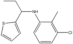 3-chloro-2-methyl-N-[1-(thiophen-2-yl)propyl]aniline 구조식 이미지