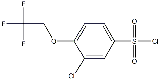3-chloro-4-(2,2,2-trifluoroethoxy)benzene-1-sulfonyl chloride 구조식 이미지