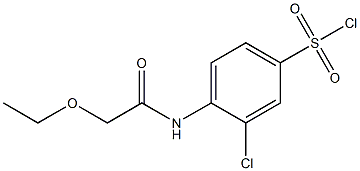 3-chloro-4-(2-ethoxyacetamido)benzene-1-sulfonyl chloride 구조식 이미지