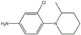 3-chloro-4-(2-methylpiperidin-1-yl)aniline Structure