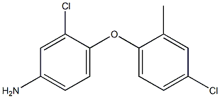 3-chloro-4-(4-chloro-2-methylphenoxy)aniline Structure