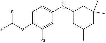 3-chloro-4-(difluoromethoxy)-N-(3,3,5-trimethylcyclohexyl)aniline Structure