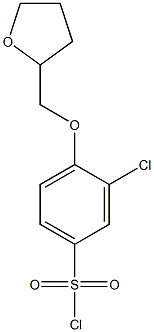 3-chloro-4-(oxolan-2-ylmethoxy)benzene-1-sulfonyl chloride Structure