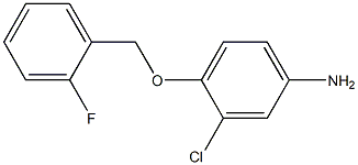 3-chloro-4-[(2-fluorophenyl)methoxy]aniline 구조식 이미지