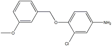 3-chloro-4-[(3-methoxybenzyl)oxy]aniline 구조식 이미지