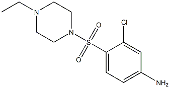 3-chloro-4-[(4-ethylpiperazine-1-)sulfonyl]aniline 구조식 이미지