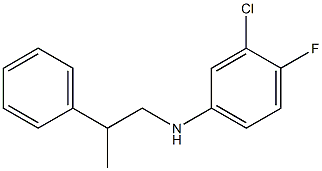 3-chloro-4-fluoro-N-(2-phenylpropyl)aniline Structure