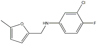 3-chloro-4-fluoro-N-[(5-methylfuran-2-yl)methyl]aniline Structure