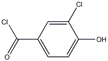 3-chloro-4-hydroxybenzoyl chloride Structure