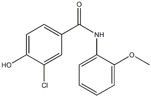 3-chloro-4-hydroxy-N-(2-methoxyphenyl)benzamide Structure