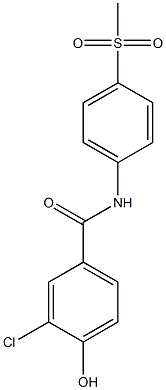 3-chloro-4-hydroxy-N-(4-methanesulfonylphenyl)benzamide Structure