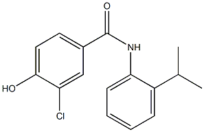 3-chloro-4-hydroxy-N-[2-(propan-2-yl)phenyl]benzamide Structure