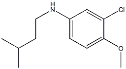 3-chloro-4-methoxy-N-(3-methylbutyl)aniline Structure