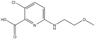 3-chloro-6-[(2-methoxyethyl)amino]pyridine-2-carboxylic acid 구조식 이미지