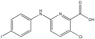 3-chloro-6-[(4-iodophenyl)amino]pyridine-2-carboxylic acid Structure