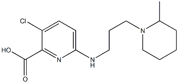 3-chloro-6-{[3-(2-methylpiperidin-1-yl)propyl]amino}pyridine-2-carboxylic acid Structure