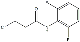 3-chloro-N-(2,6-difluorophenyl)propanamide Structure