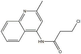 3-chloro-N-(2-methylquinolin-4-yl)propanamide 구조식 이미지
